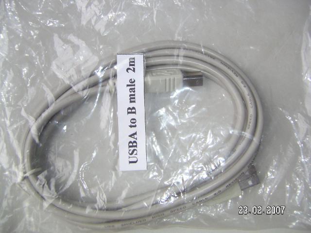 USB 2.0 A-B cable, length 2 m.