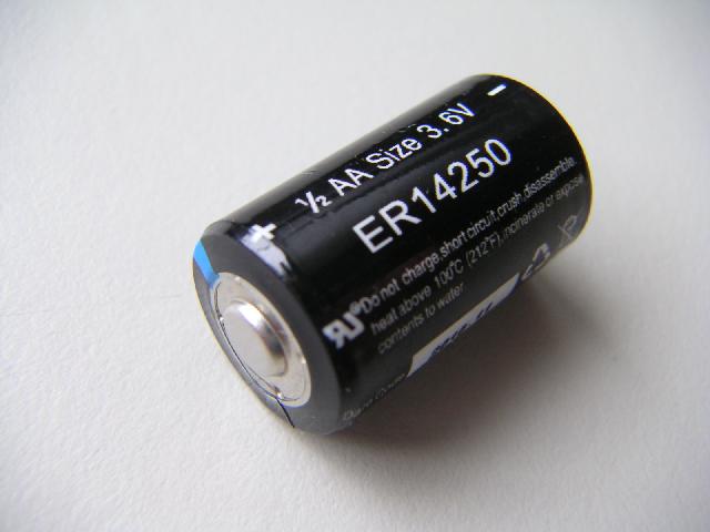 Lithium battery 1/2 AA, type ER14250