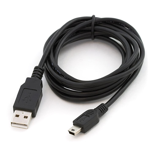 USB-A to mini USB-B 5p., length 0.8 meter